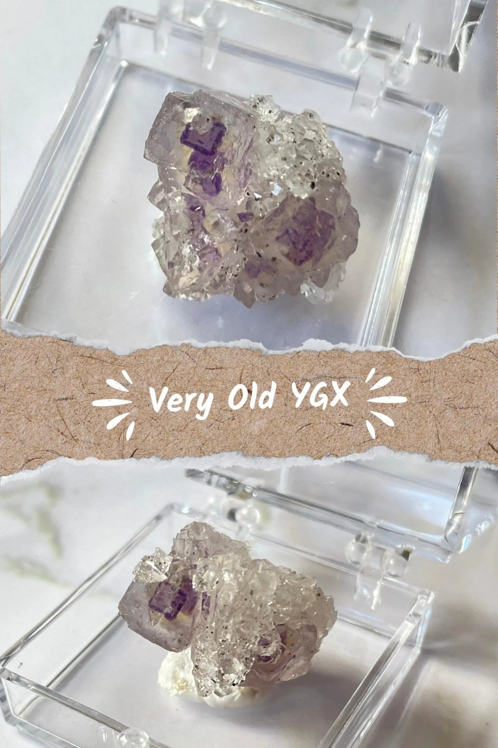 Porcelain Fluorite on Needle Quartz - Yaogangxian, China view 2